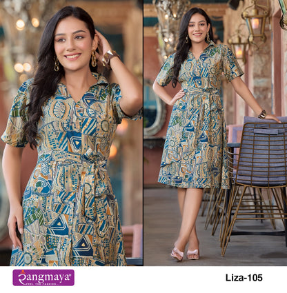 Liza Rangmaya Modal Midi Dress