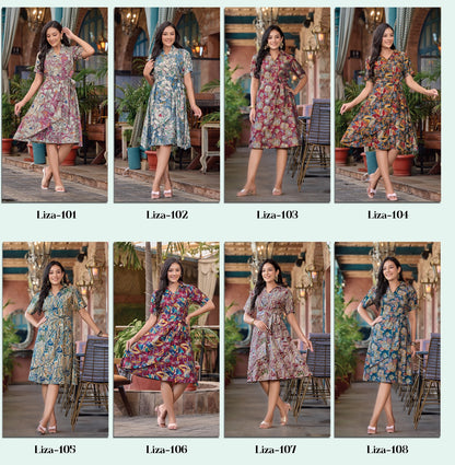 Liza Rangmaya Modal Midi Dress