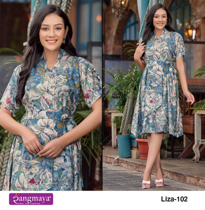 Liza Rangmaya Modal Midi Dress