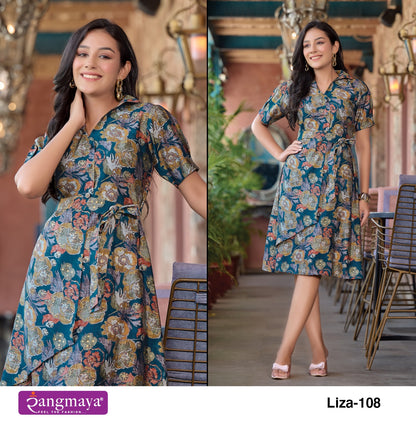 Liza Rangmaya Modal Midi Dress