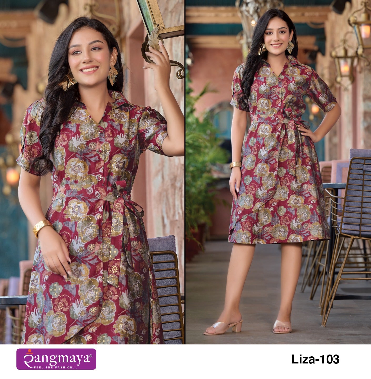 Liza Rangmaya Modal Midi Dress