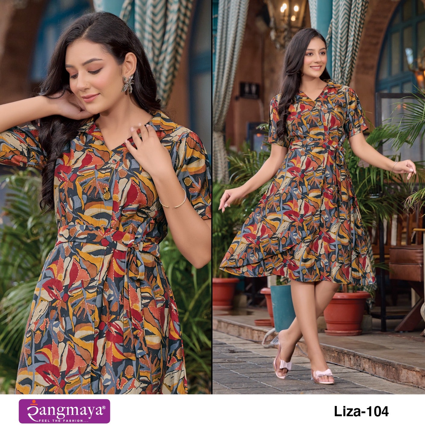 Liza Rangmaya Modal Midi Dress