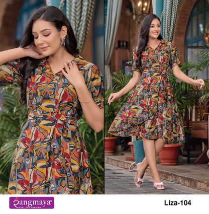 Liza Rangmaya Modal Midi Dress