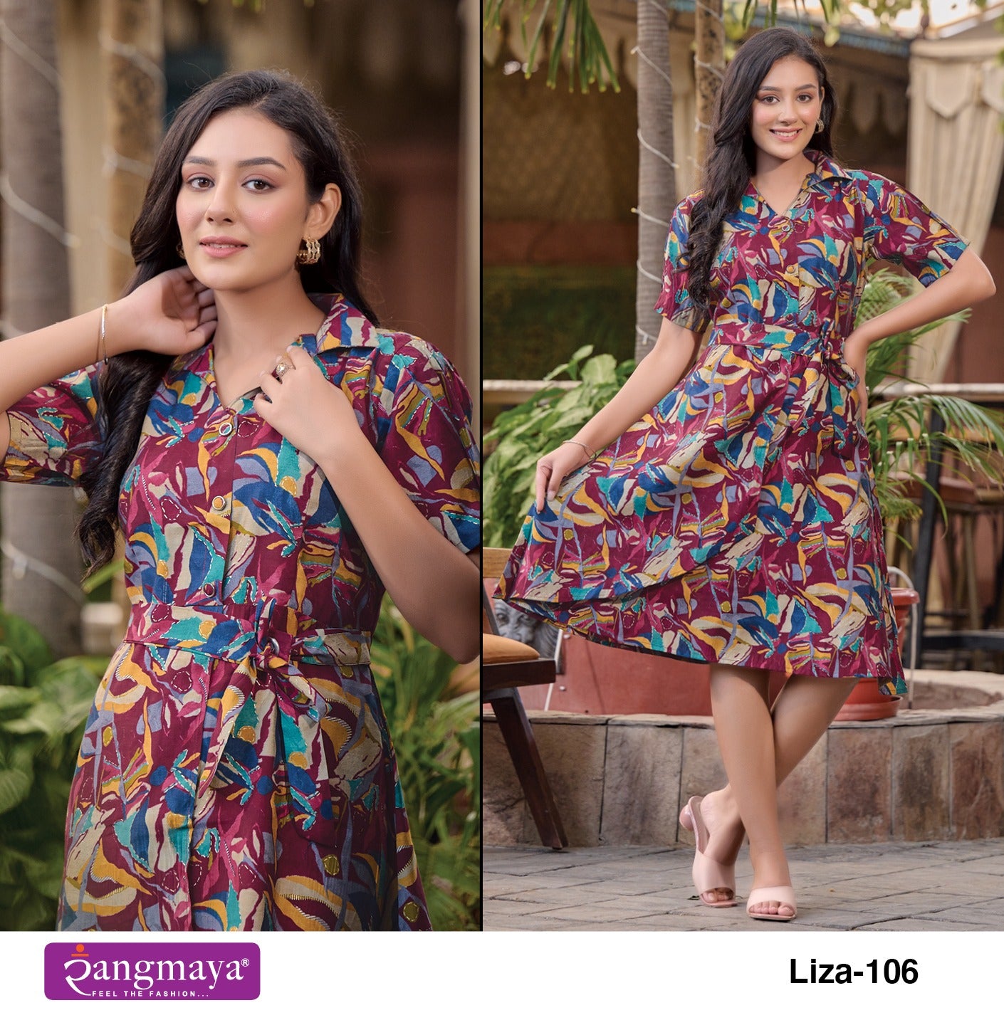 Liza Rangmaya Modal Midi Dress