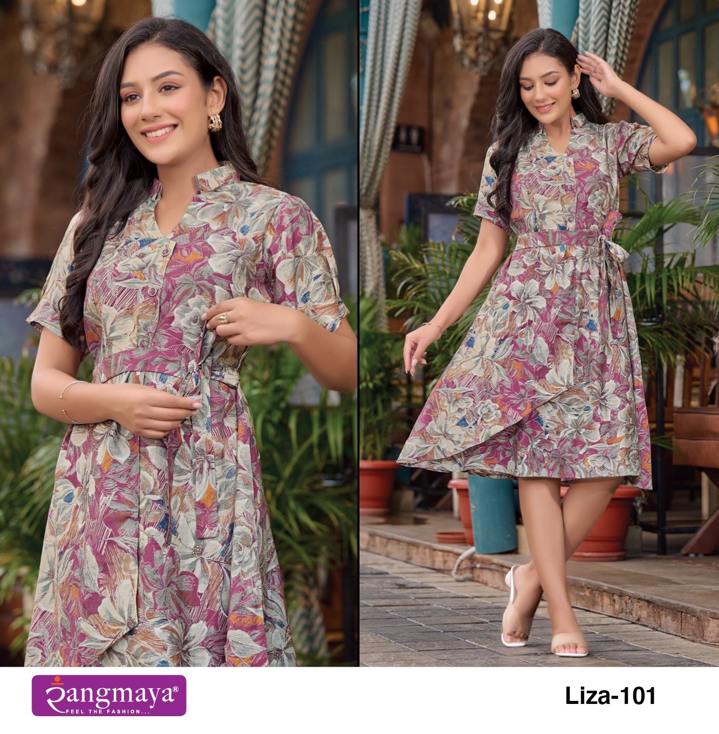 Liza Rangmaya Modal Midi Dress