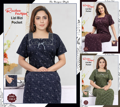 Lizi Bizi-2301 Ruchee Fashion Night Gowns