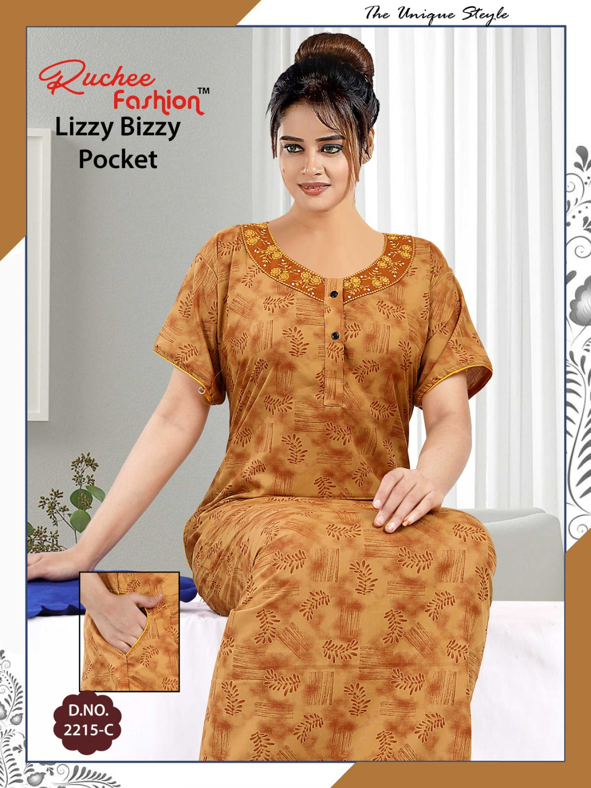 Lizzy Bizzy-2601 Ruchee Fashion Night Gowns