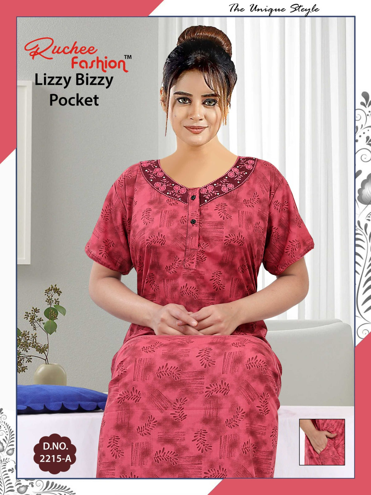 Lizzy Bizzy-2601 Ruchee Fashion Night Gowns