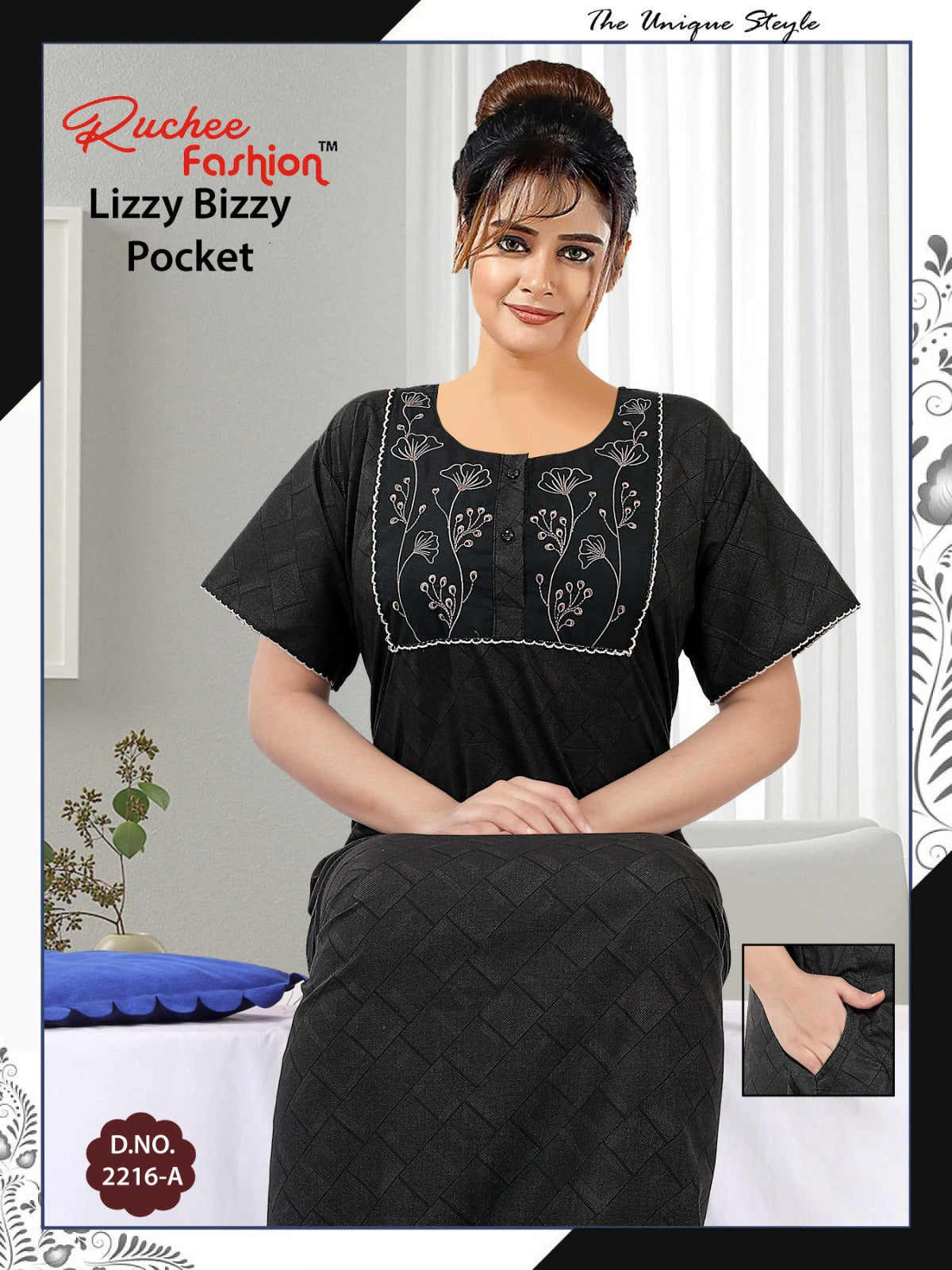 Lizzy Bizzy-2601 Ruchee Fashion Night Gowns