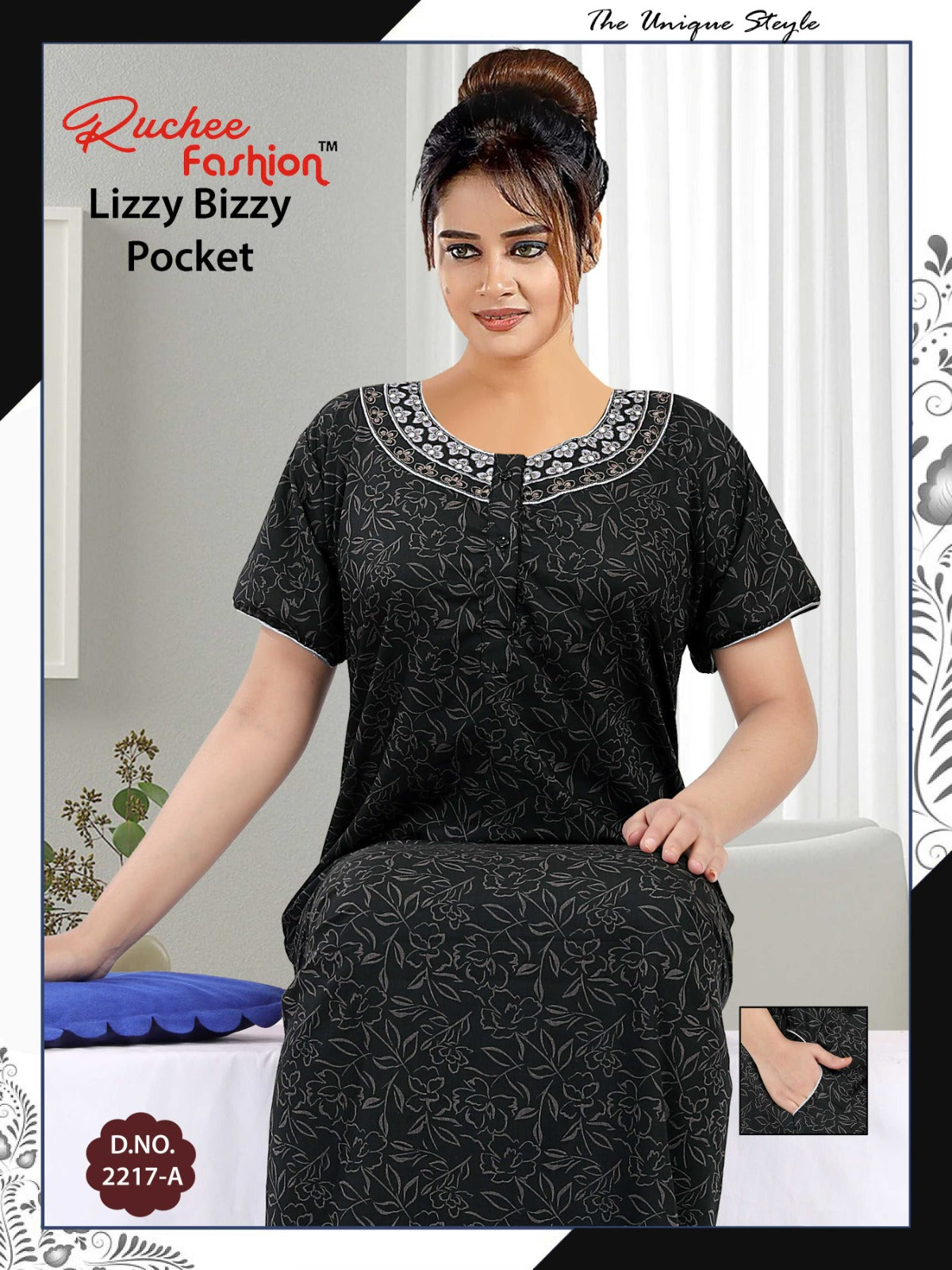 Lizzy Bizzy-2601 Ruchee Fashion Night Gowns