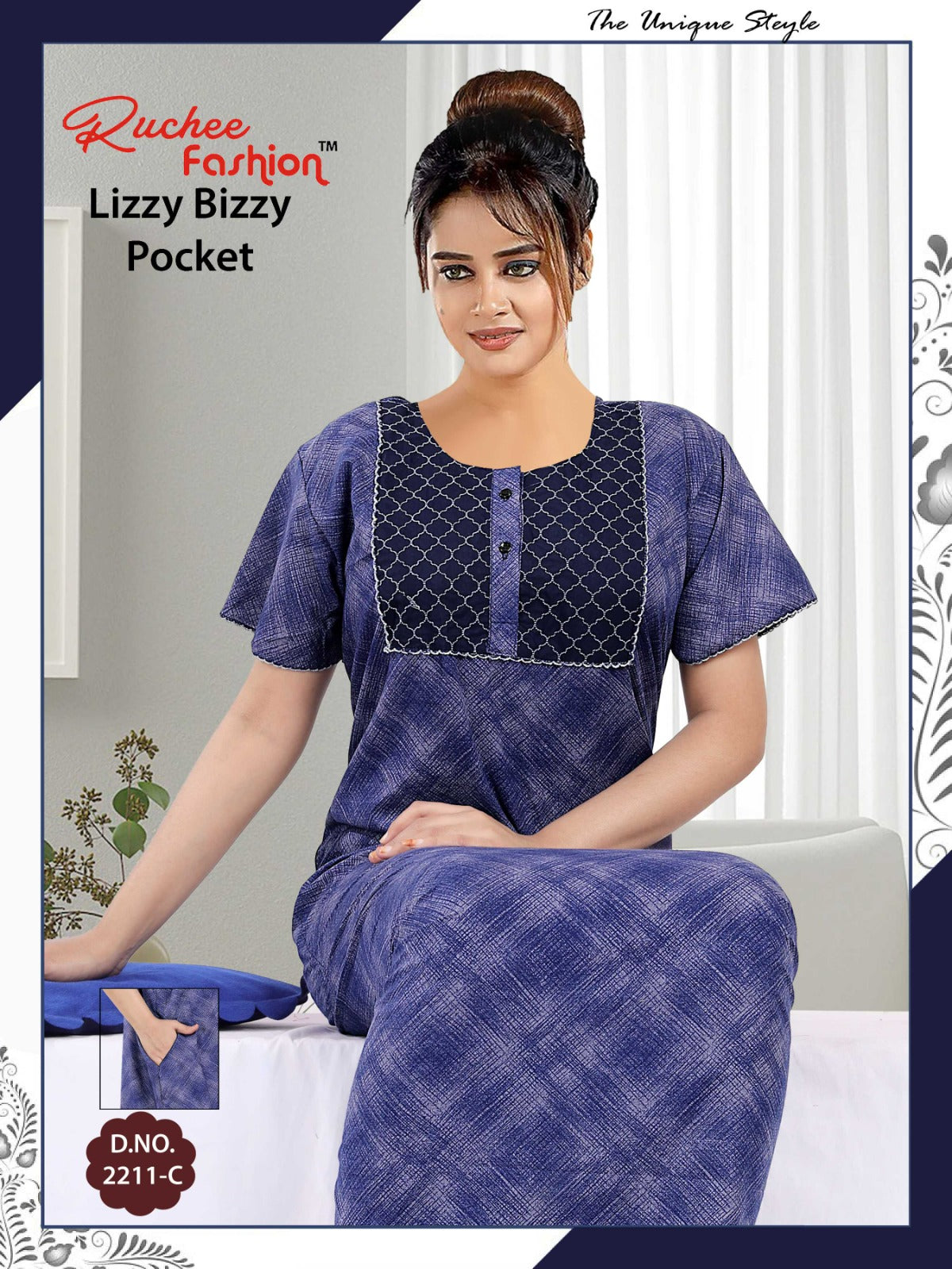Lizzy Bizzy-2601 Ruchee Fashion Night Gowns
