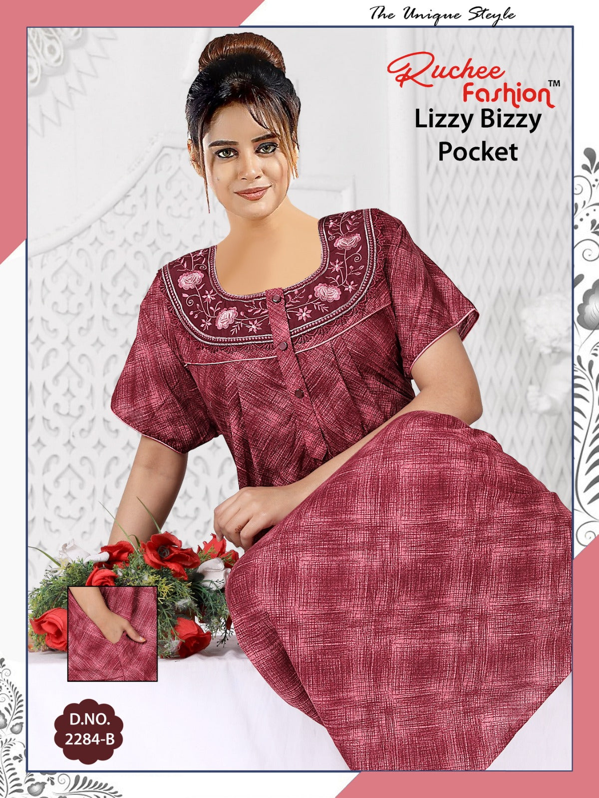 Lizzy Bizzy-2702 Ruchee Fashion Night Gowns