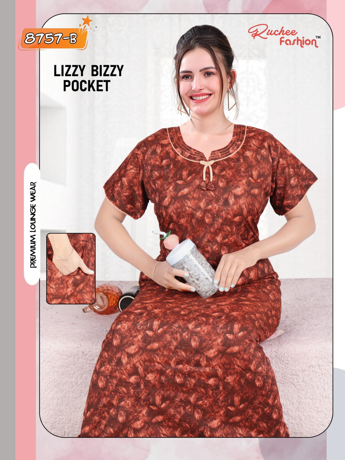 Lizzy Bizzy 150324 Ruchee Fashion Lizzy Bizzy Night Gowns