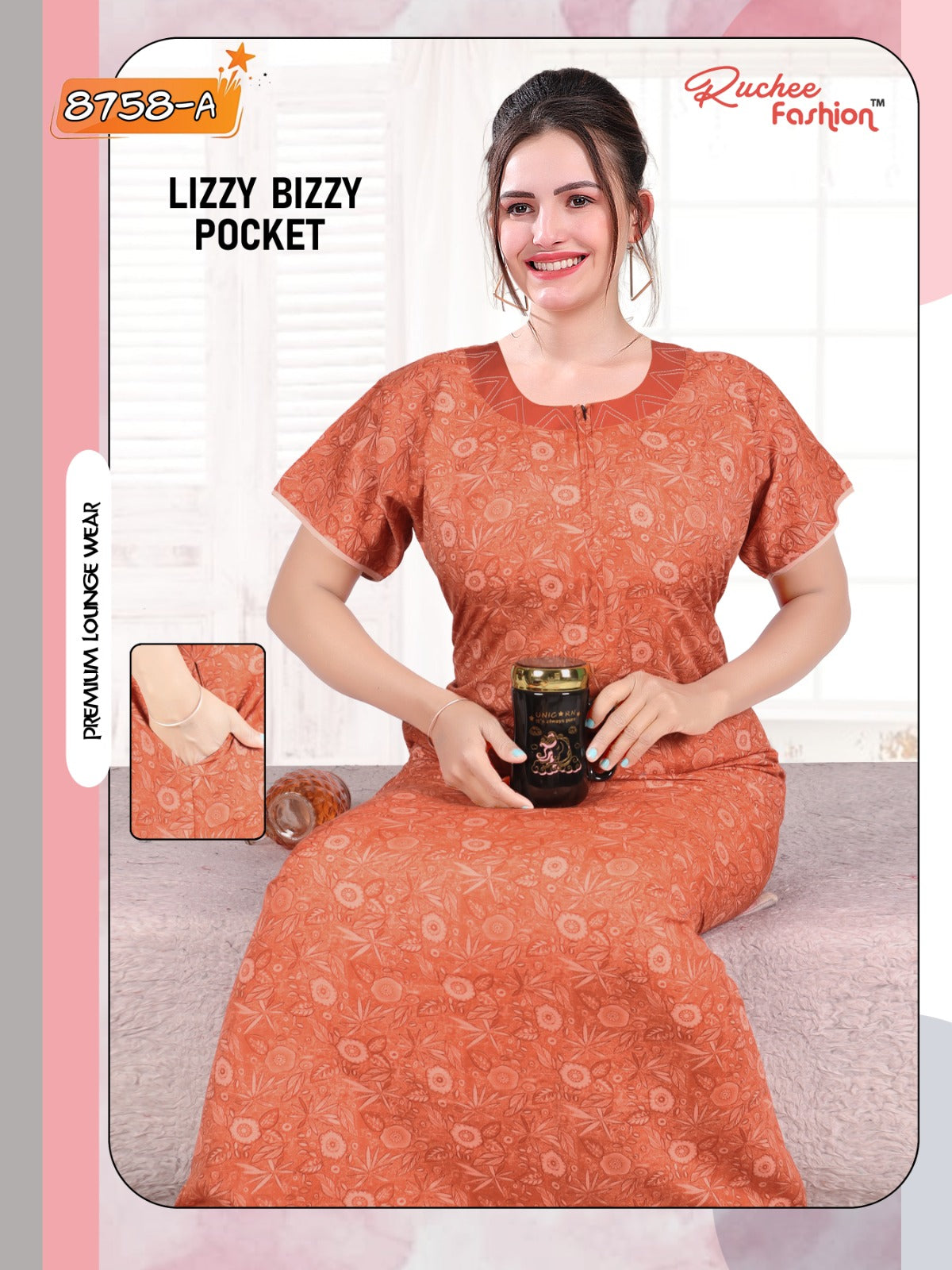 Lizzy Bizzy 150324 Ruchee Fashion Lizzy Bizzy Night Gowns