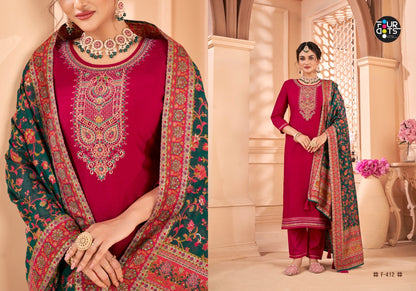 Loren Four Dots Simmer Plazzo Style Suits