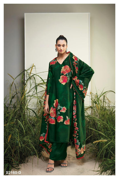 Lorna 2160 Ganga Bemberg Silk Plazzo Style Suits
