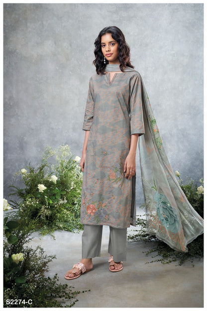 Lottie 2274 Ganga Cotton Plazzo Style Suits