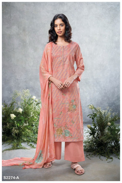 Lottie 2274 Ganga Cotton Plazzo Style Suits