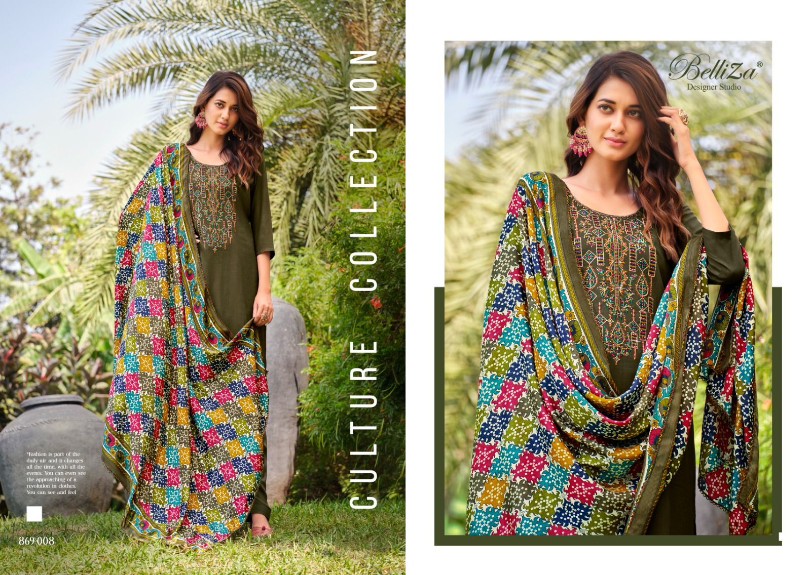 Lovina Vol 2 Belliza Designer Studio Viscose Rayon Pant Style Suits