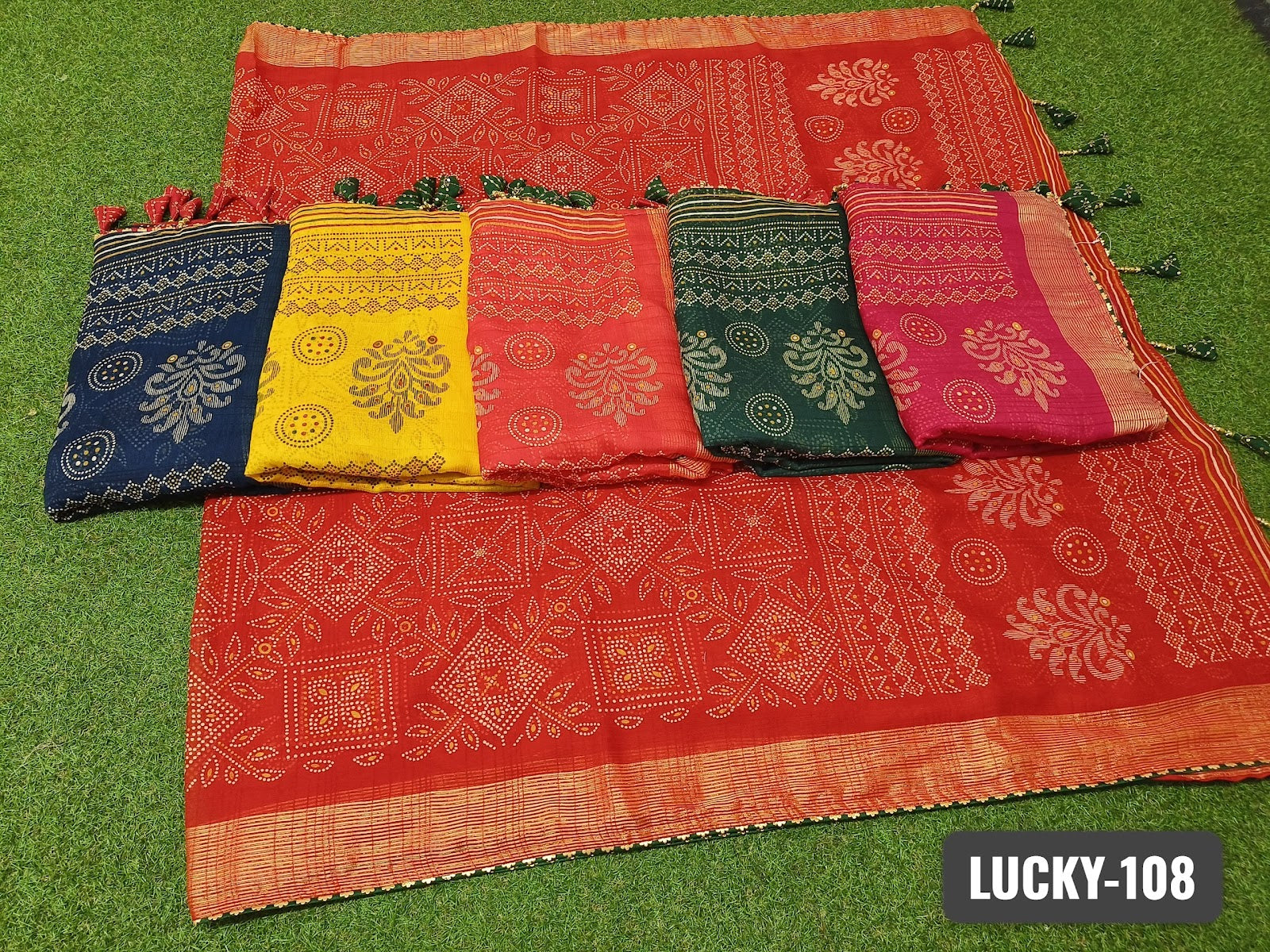 Lucky-108 Kalpveli Chiffon Sarees