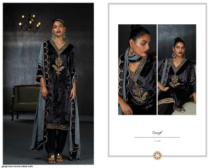 Luna Ganga Viscose Velvet Suits