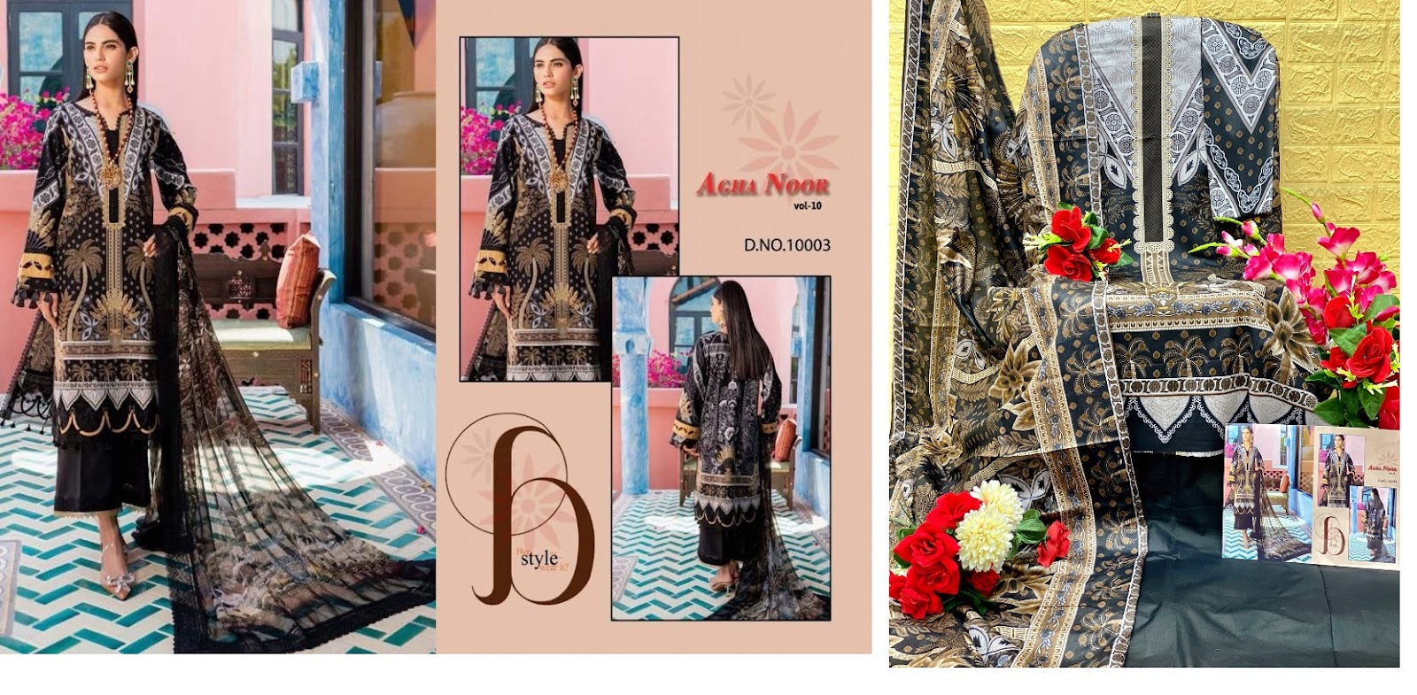 Luxury Lawn Collection Vol 10 Agha Noor Karachi Salwar Suits