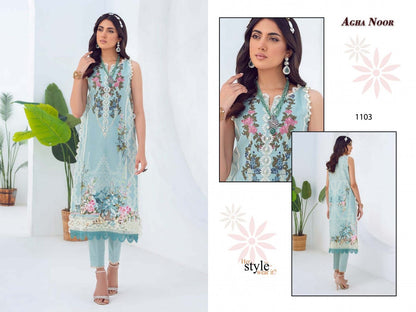 Luxury Lawn Collection Vol 11 Agha Noor Karachi Salwar Suits