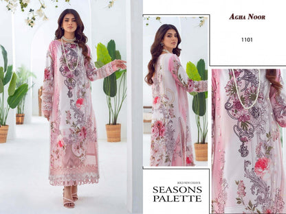 Luxury Lawn Collection Vol 11 Agha Noor Karachi Salwar Suits