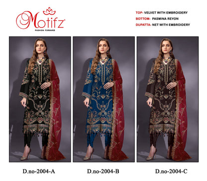 M-2004 Motifz Velvet Suits