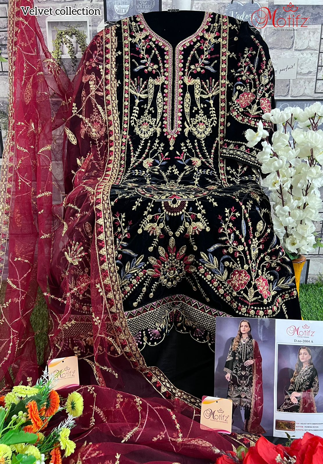 M-2004 Motifz Velvet Suits