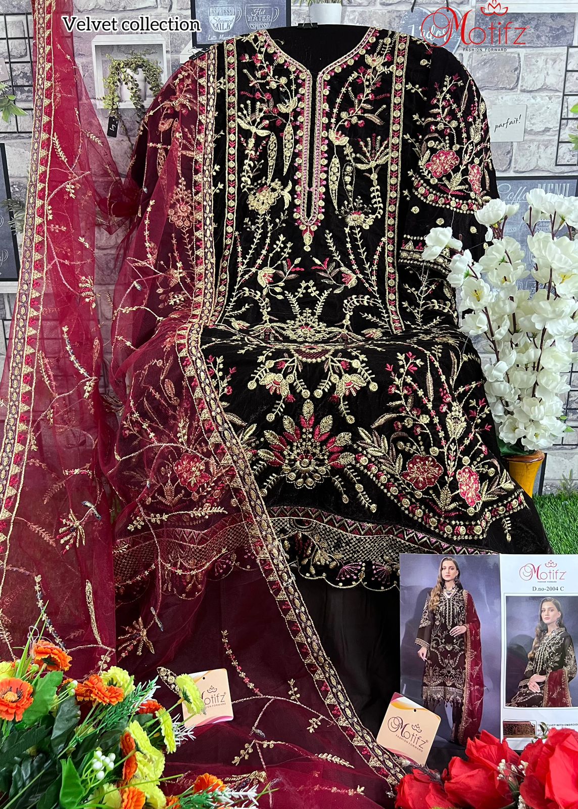 M-2004 Motifz Velvet Suits