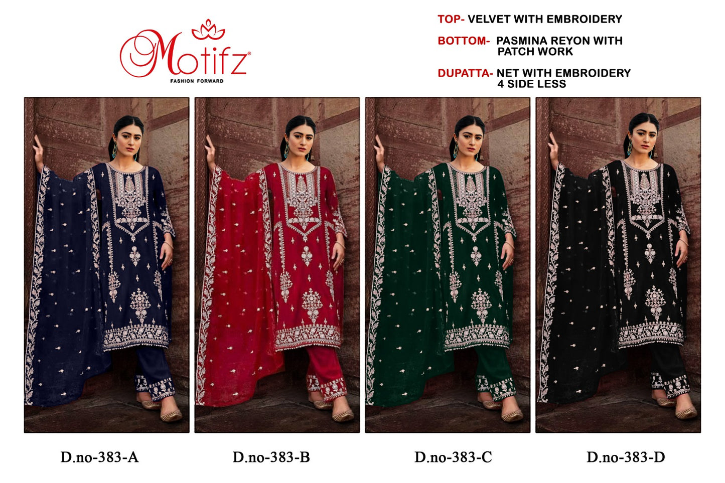 M-383 Motifz Velvet Suits