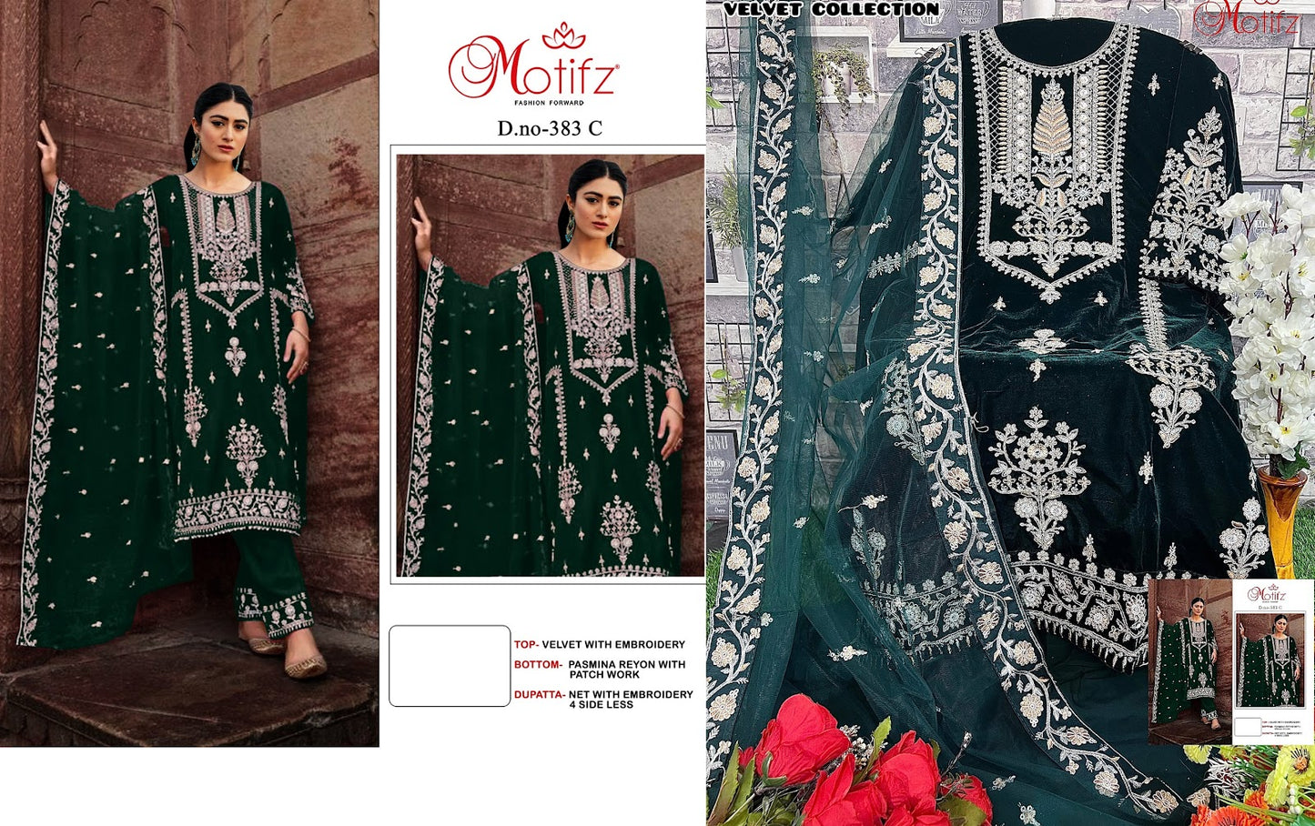 M-383 Motifz Velvet Suits