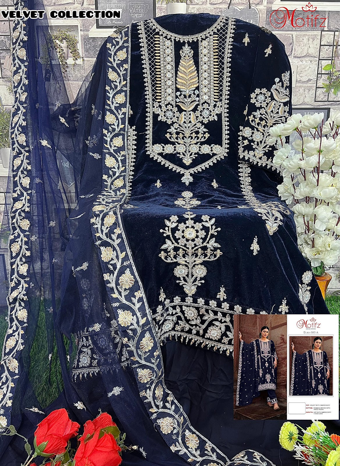 M-383 Motifz Velvet Suits