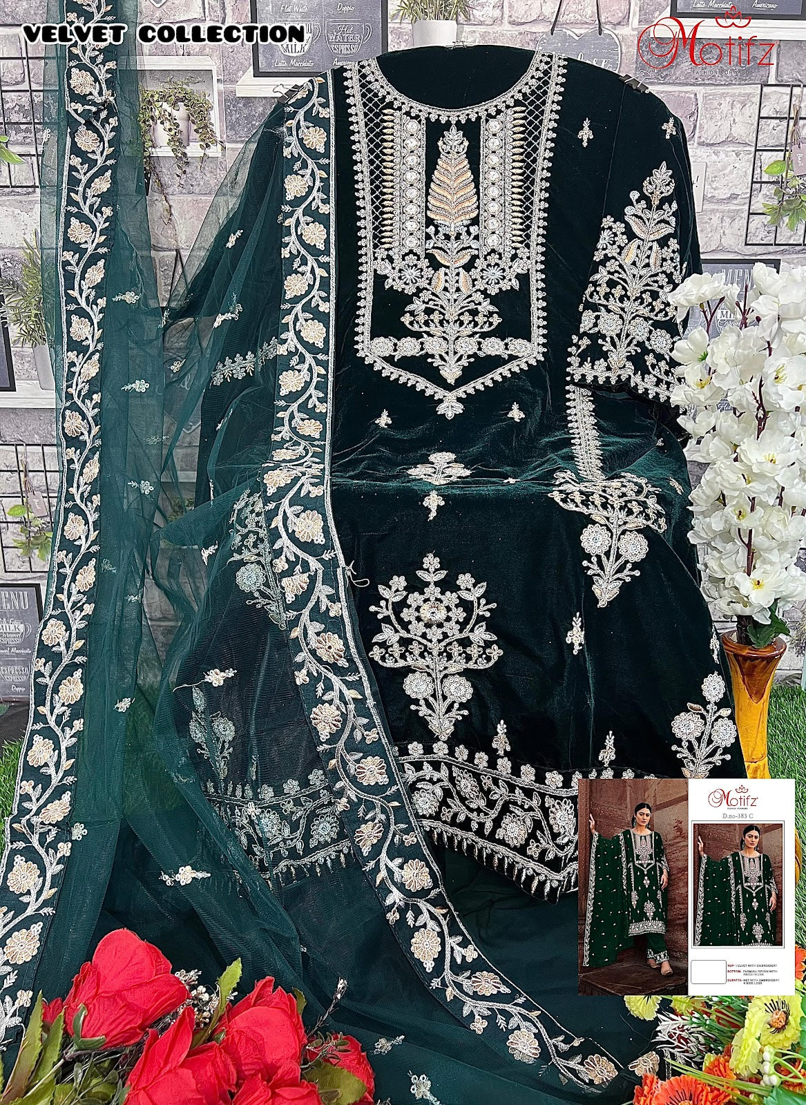 M-383 Motifz Velvet Suits