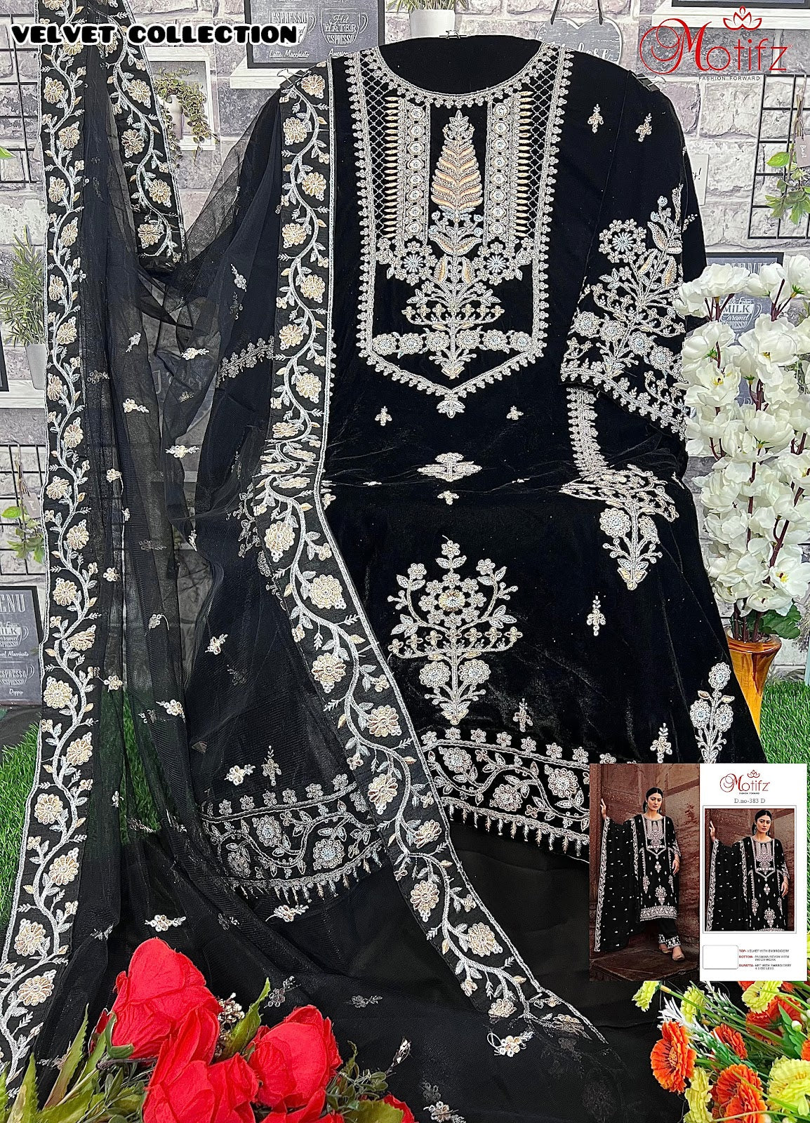 M-383 Motifz Velvet Suits