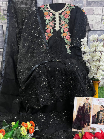 M-421 Motifz Organza Pakistani Salwar Suits
