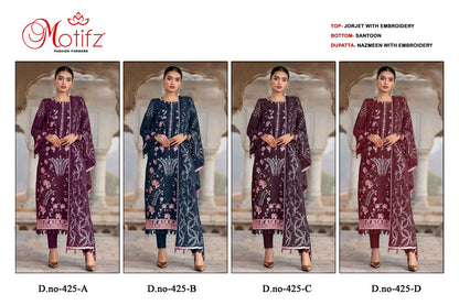 M-425 Motifz Georgette Pakistani Salwar Suits
