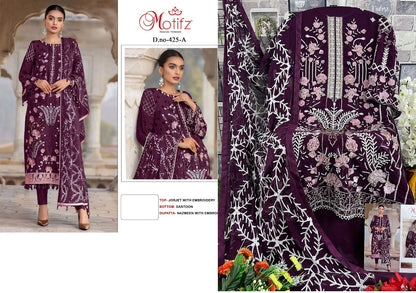 M-425 Motifz Georgette Pakistani Salwar Suits
