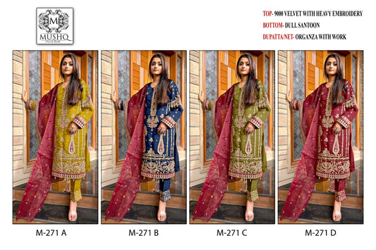 M 271 Mushq Velvet Suits