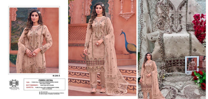 M 286 Mushq Organza Pakistani Salwar Suits