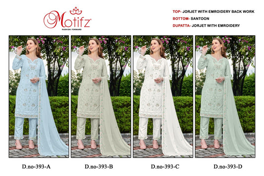 M 393 Motifz Georgette Pakistani Salwar Suits