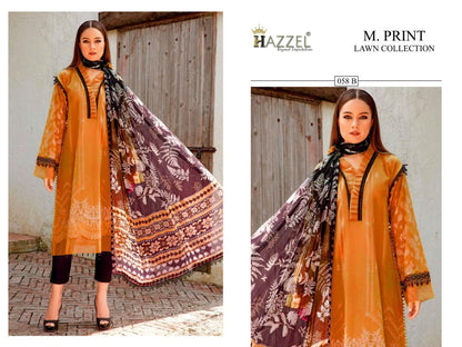 M Print Lawn Collection Hazzel Cotton Pakistani Salwar Suits