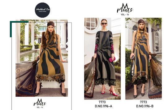 M Print Vol 14 Mehboob Tex Lawn Cotton Pakistani Salwar Suits