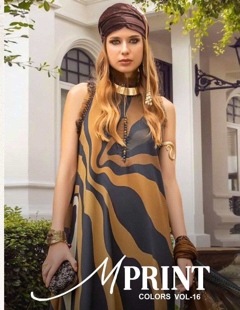 M Print Vol 16 Shraddha Designer Lawn Cotton Pakistani Salwar Suits