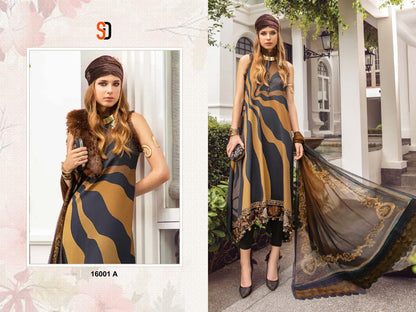 M Print Vol 16 Shraddha Designer Lawn Cotton Pakistani Salwar Suits