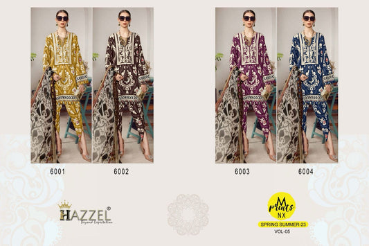 M Prints Nx Summer 23-5 Hazzel Cotton Pakistani Salwar Suits