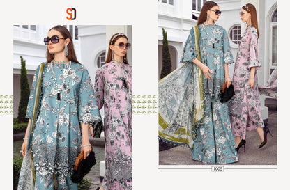 M Prints Vol 16 Shraddha Designer Lawn Cotton Pakistani Patch Work Suits