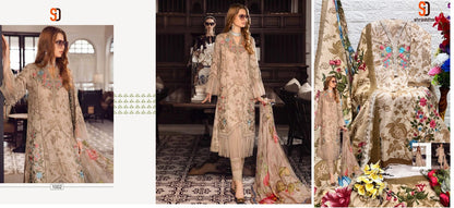 M Prints Vol 16 Shraddha Designer Lawn Cotton Pakistani Patch Work Suits
