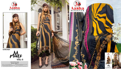 M Prints Vol 5 Aasha Designer Cotton Pakistani Salwar Suits